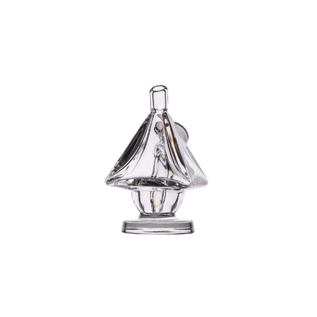 MJ Arsenal King Bubbler, clear borosilicate glass, portable design, front view on white background