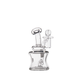 MJ Arsenal Jammer Mini Dab Rig - Clear Borosilicate Glass, 4" Height, 90 Degree Joint