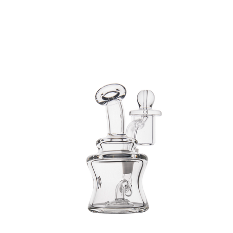 MJ Arsenal Jammer Mini Dab Rig - Clear Borosilicate Glass, 4" Height, 90 Degree Joint