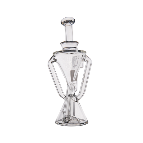MJ Arsenal Time Turner Mini Dab Rig front view with clear quartz bucket