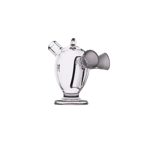 MJ Arsenal Dubbler Double Bubbler, borosilicate glass, fun novelty design, for dry herbs, front view