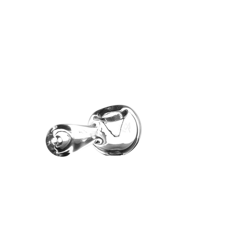 MJ Arsenal Pioneer Hand Pipe - Clear Glass - Side View on White Background