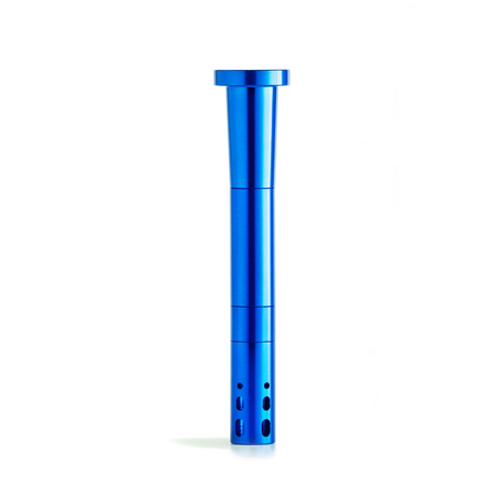 Chill Steel Pipes - Royal Blue Break Resistant Downstem, Front View on White Background