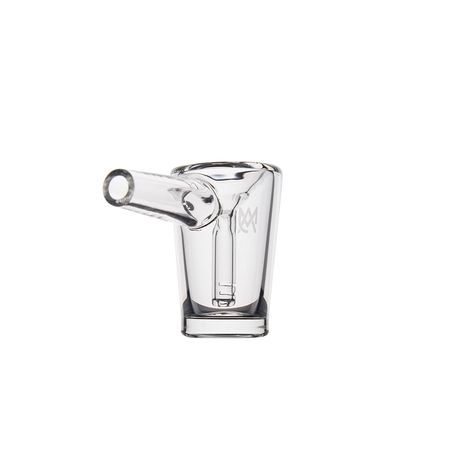 MJ Arsenal Basin Compact Bubbler, 100% Borosilicate Glass, Front View on White Background