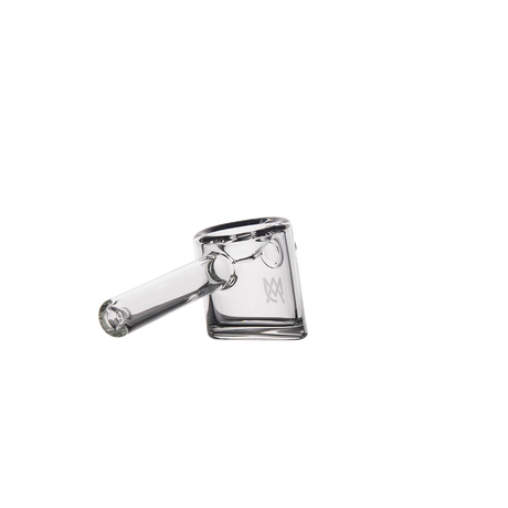 MJ Arsenal Kickstand Hand Pipe - Clear Glass with Built-in Ash Catcher