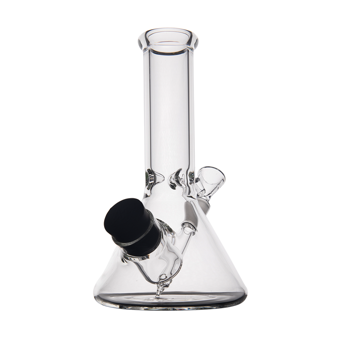 MJ Arsenal Cache Bong - Clear Borosilicate Glass Beaker with 45 Degree Joint