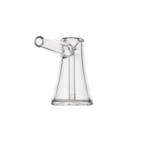 MJ Arsenal Vulkan Bubbler - Clear Glass Mini Bubbler with Front View on White Background