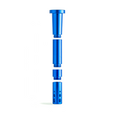 Chill Steel Pipes - Royal Blue Break Resistant Downstem Front View on White
