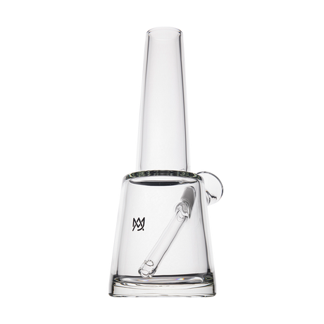 MJ Arsenal Summit Clear Borosilicate Glass Bong 14mm Joint - Front View on White