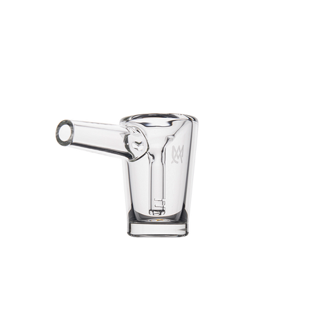 MJ Arsenal Basin Compact Bubbler front view, 100% Borosilicate Glass with advanced water filtration