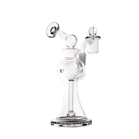 MJ Arsenal Apollo Mini Dab Rig front view with clear glass and compact design