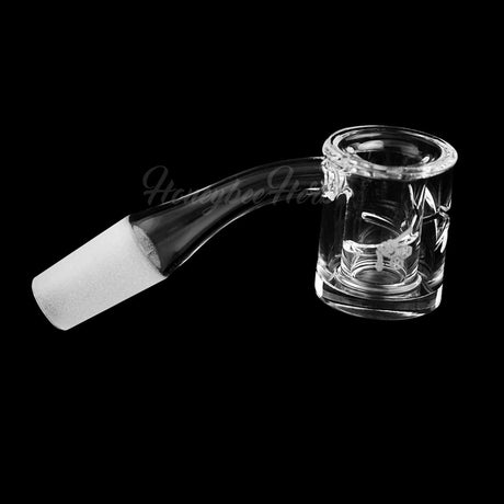 Honey Chamber Quartz Banger 45° angle by Honeybee Herb, 14mm male joint, clear flat top design