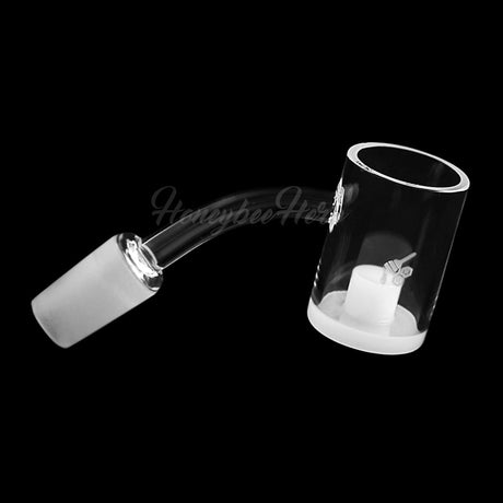 Honey & Milk Core Reactor Quartz Banger 45° Degree, 14mm Male Joint, Clear, for Dab Rigs