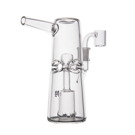 MJ Arsenal Turret Mini Dab Rig side view with quartz bucket and compact design