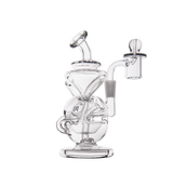 MJ Arsenal Infinity Mini Dab Rig with Banger Hanger Design, 90 Degree Joint, Front View