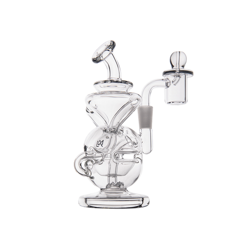 MJ Arsenal Infinity Mini Dab Rig with Banger Hanger Design, 90 Degree Joint, Front View