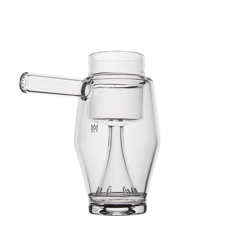 MJ Arsenal Proxy Bubbler Mini - Clear Glass Dab Rig with Side Tube - Front View