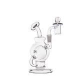 MJ Arsenal Atlas Mini Dab Rig with Honeycomb Percolation & Double Ball Design on white background