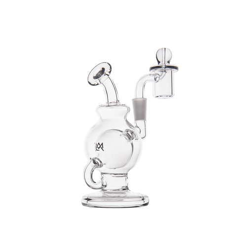 MJ Arsenal Atlas Mini Dab Rig with Honeycomb Percolation & Double Ball Design on white background