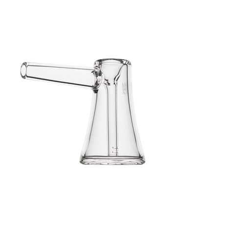 MJ Arsenal Vulkan Bubbler with clear glass, side view on white background