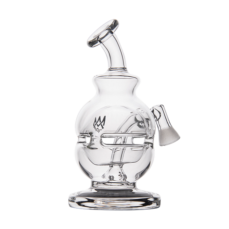 MJ Arsenal Royale Vape Edition Mini Rig with Quartz Banger - Clear Glass Front View