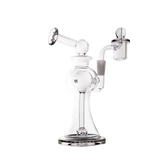 MJ Arsenal Apollo Mini Dab Rig with Banger Hanger, Clear Borosilicate Glass, Side View