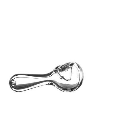 MJ Arsenal Pioneer Hand Pipe - Clear Glass Side View on White Background