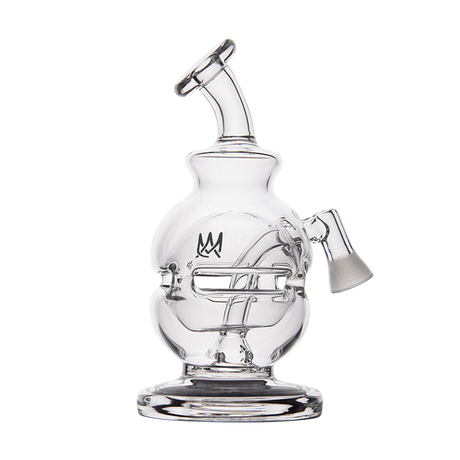 MJ Arsenal Royale Vape Edition mini dab rig, clear glass, front view on white background