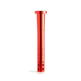 Chill Red Break Resistant Downstem for Bongs, Front View on Seamless White Background