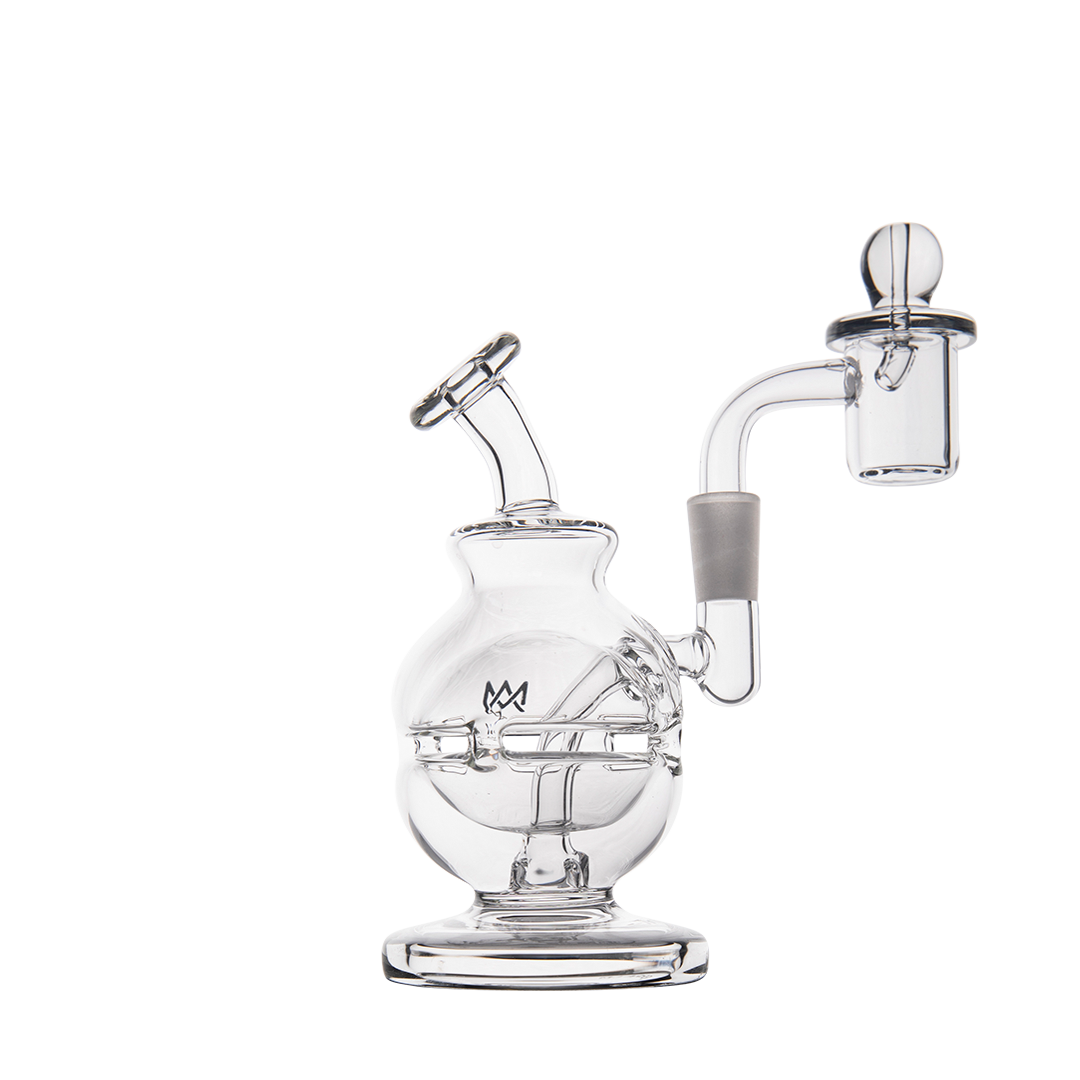 MJ Arsenal Royale Mini Dab Rig with 10mm Female Joint and Banger Hanger Design, Front View