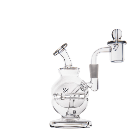 MJ Arsenal Royale Mini Dab Rig with 10mm Female Joint and Banger Hanger Design, Front View