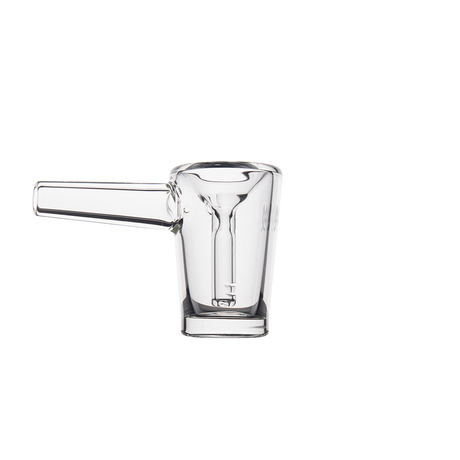 MJ Arsenal Basin Compact Bubbler - Clear Borosilicate Glass with Advanced Filtration, Side View