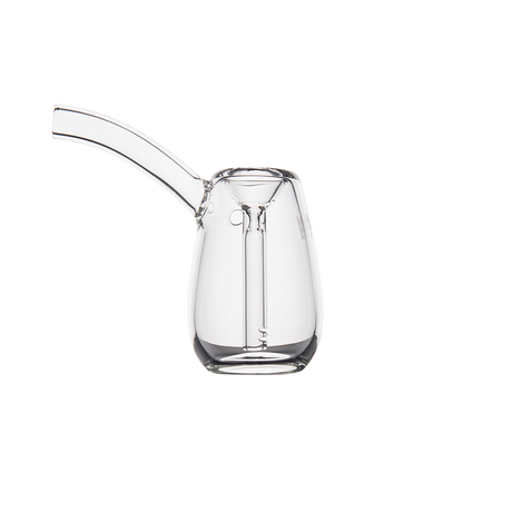 MJ Arsenal Bulb Mini Bubbler - 100% Borosilicate Glass, Clear, Front View
