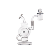 MJ Arsenal Atlas Mini Dab Rig with Double Ball Design and Honeycomb Percolation, 5" Height