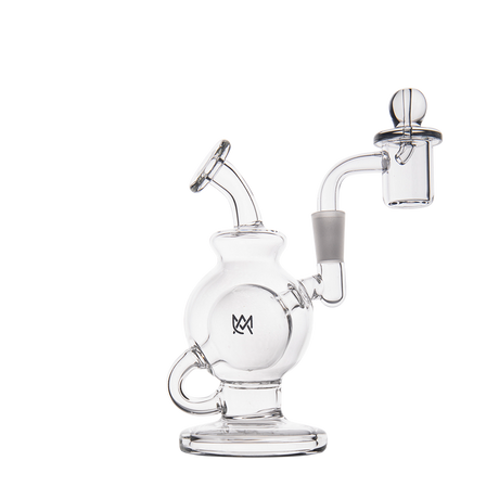 MJ Arsenal Atlas Mini Dab Rig with Double Ball Design and Honeycomb Percolation, 5" Height