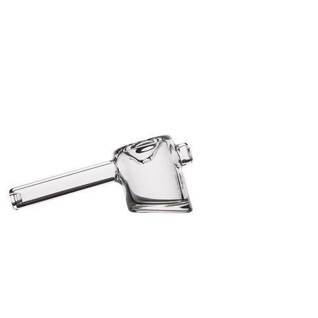 MJ Arsenal Kickstand Hand Pipe - Clear Glass Side View on Seamless White Background