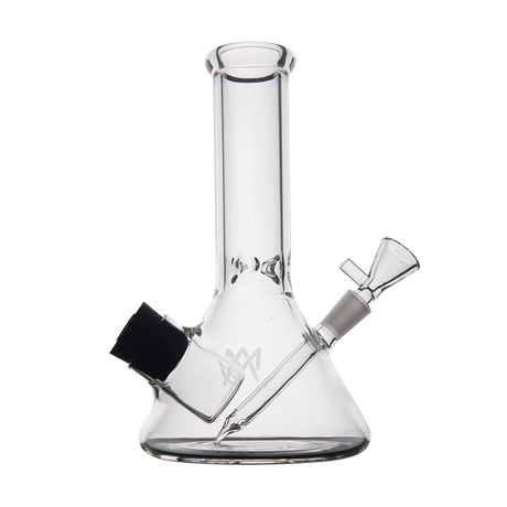MJ Arsenal Cache Bong - Compact 7" Clear Borosilicate Glass with 10mm Joint - Side View