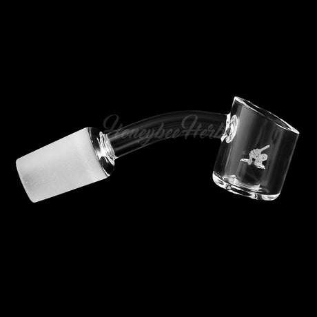 Honeybee Herb CORE REACTOR QUARTZ BANGER at 45° angle for dab rigs, clear flat top design, 25mm