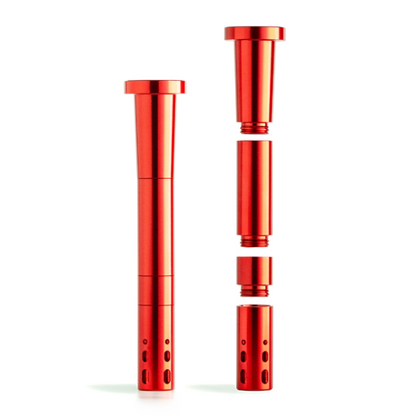 Chill Red Break Resistant Downstem by Chill Steel Pipes, durable design, front view