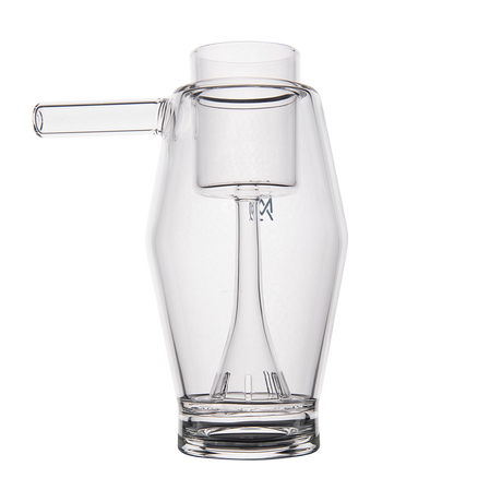 MJ Arsenal Proxy Bubbler, clear borosilicate glass, front view, compact dabbing accessory