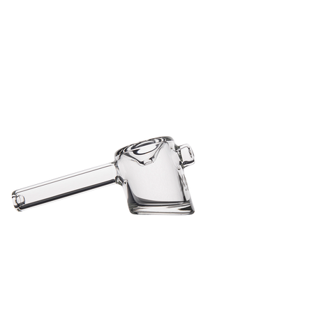 MJ Arsenal Kickstand Hand Pipe - Clear Glass with Unique Design - Side View