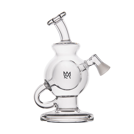 MJ Arsenal Atlas Vape Edition mini dab rig front view with clear glass and MJ logo