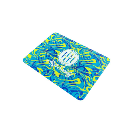 High Society Rectangle Dab Mat with Shaman Design - Top View on White Background