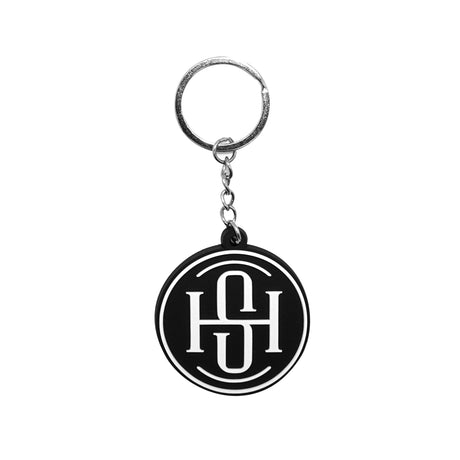 High Society Limited Edition Keychain with HS Logo, Front View on White Background