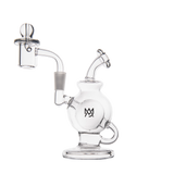 MJ Arsenal Atlas Mini Dab Rig with Honeycomb Percolator, 10mm Female Joint, Front View