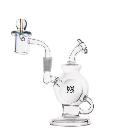 MJ Arsenal Atlas Mini Dab Rig with Honeycomb Percolator, 10mm Female Joint, Front View