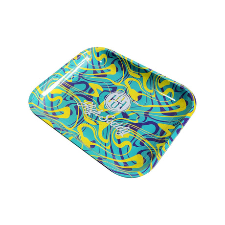 High Society Large Rolling Tray - Shaman with Psychedelic Pattern - Top View