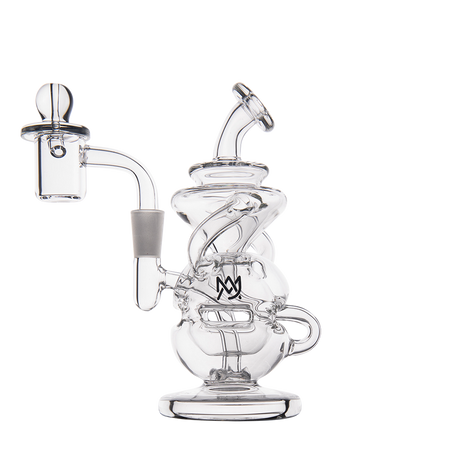 MJ Arsenal Infinity Mini Dab Rig - Clear Borosilicate Glass with Banger Hanger