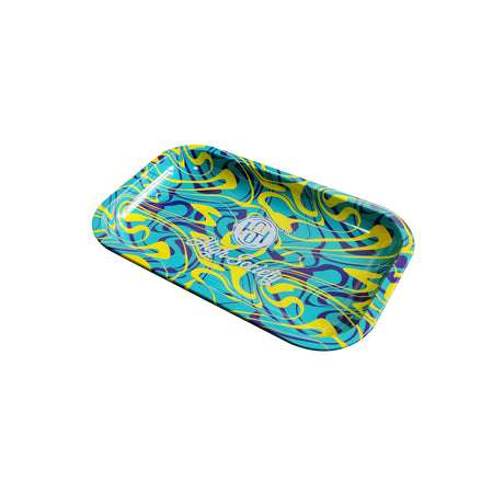 High Society Medium Rolling Tray - Shaman Design with Psychedelic Patterns