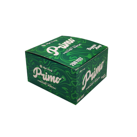 Primo All-Natural Organic Hemp Wick 200ft in branded green and white packaging